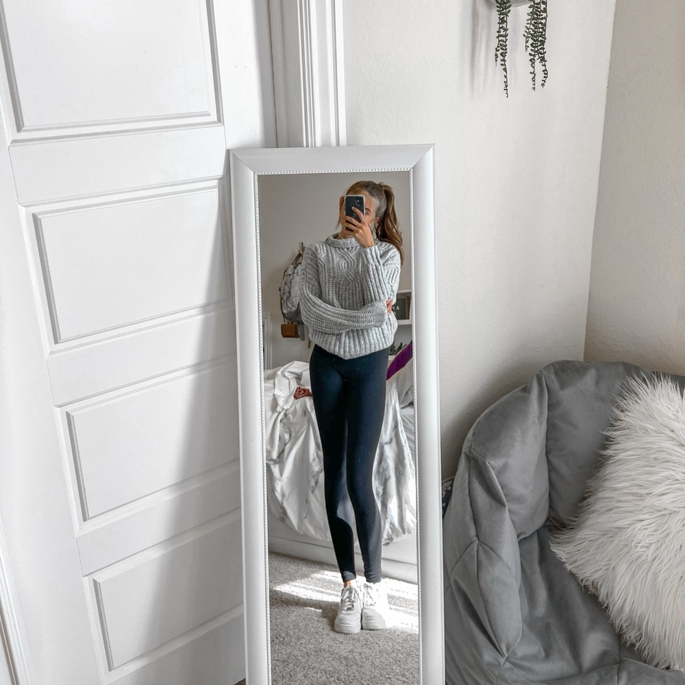 Aerie Grey Oversized Sweater
